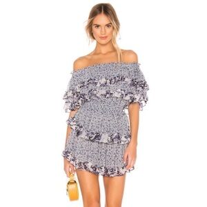 So Flippin’ Cute! MISA Los Angeles Kailey dress in blue ditsy flora